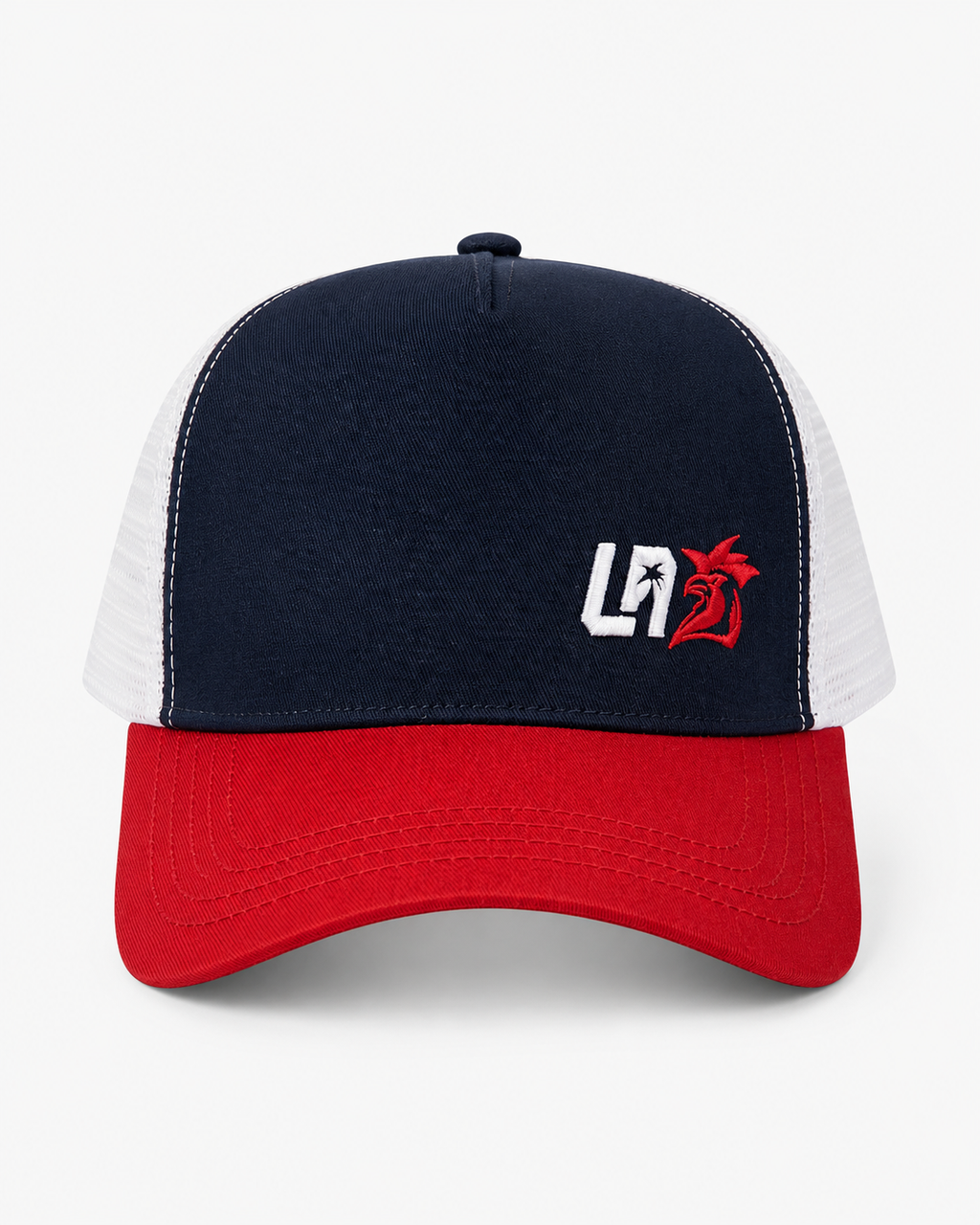 LA Trucker Cap - Red/White/Navy