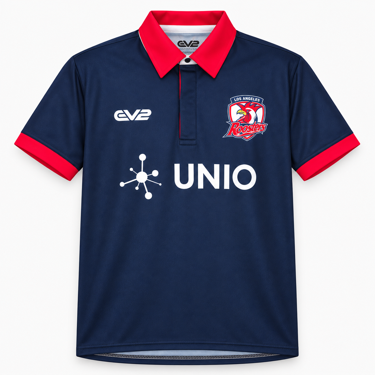LA Roosters Men's Polo - Navy/Red